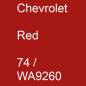 Preview: Chevrolet, Red, 74 / WA9260.